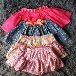 4 assorted skirts for babies